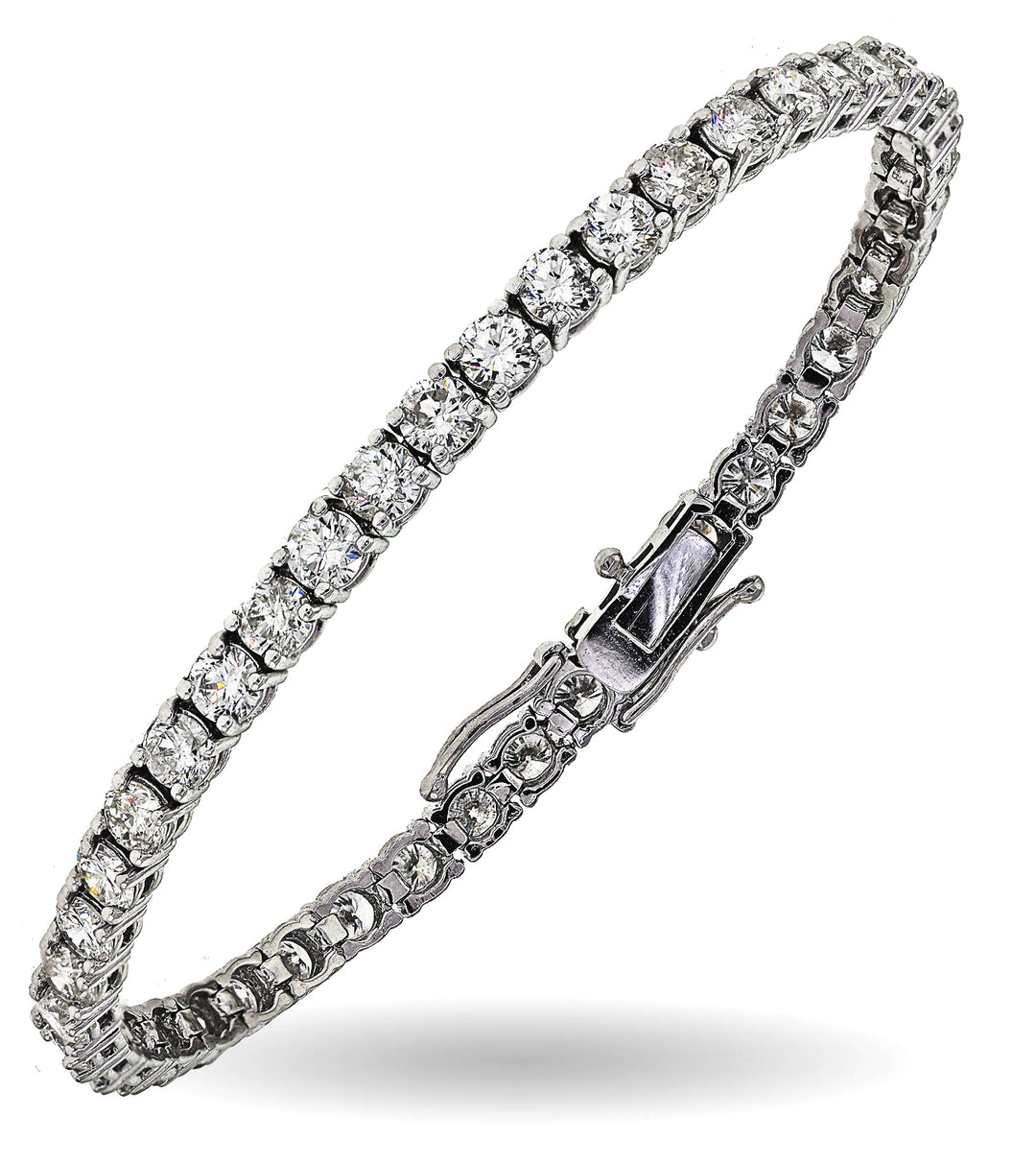 7"" Tennis bracelet with 4-prong set (69) round diamonds.  D3.41ct.t.w.