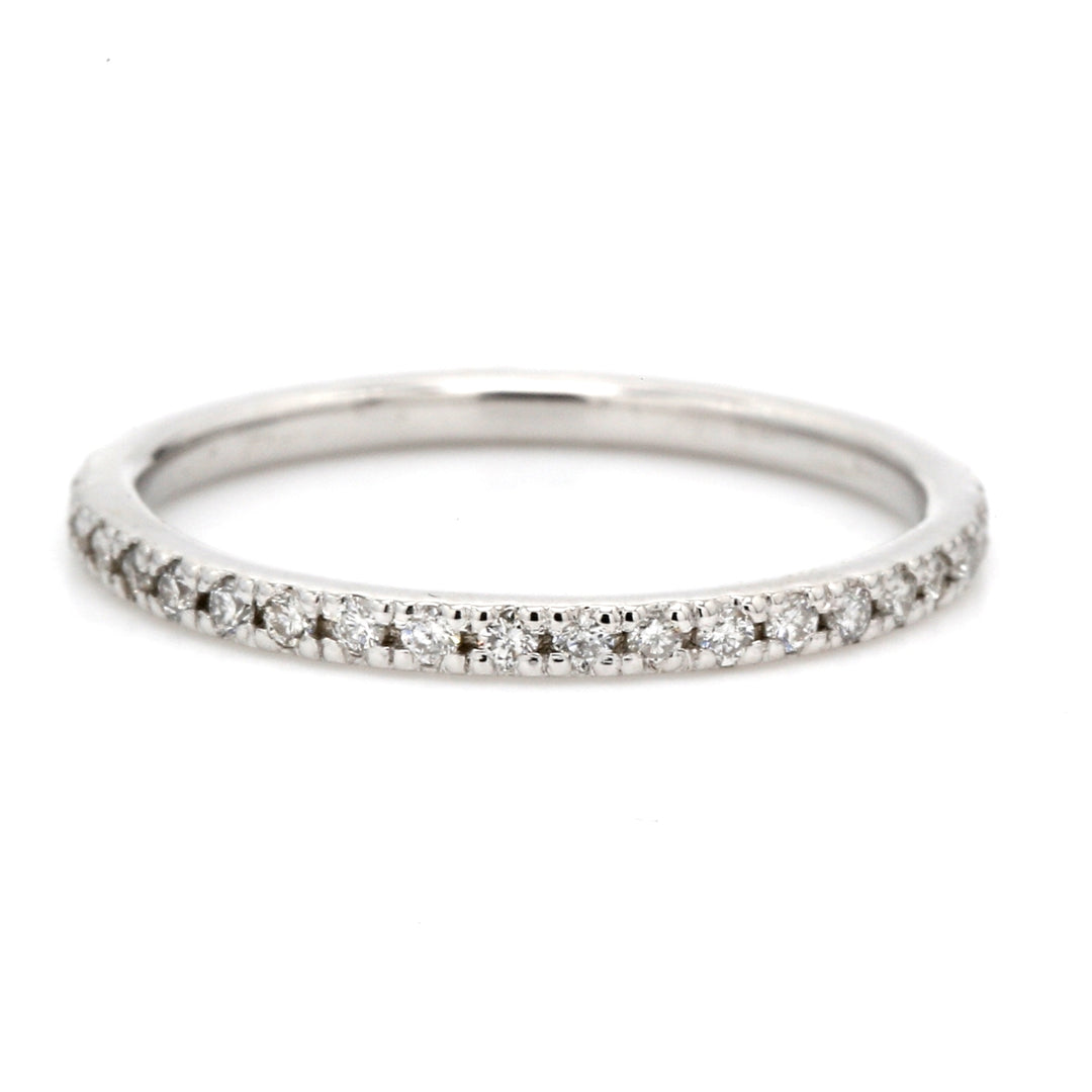 Eternity band with pre-set (39) round diamonds.  D0.41ct.t.w.