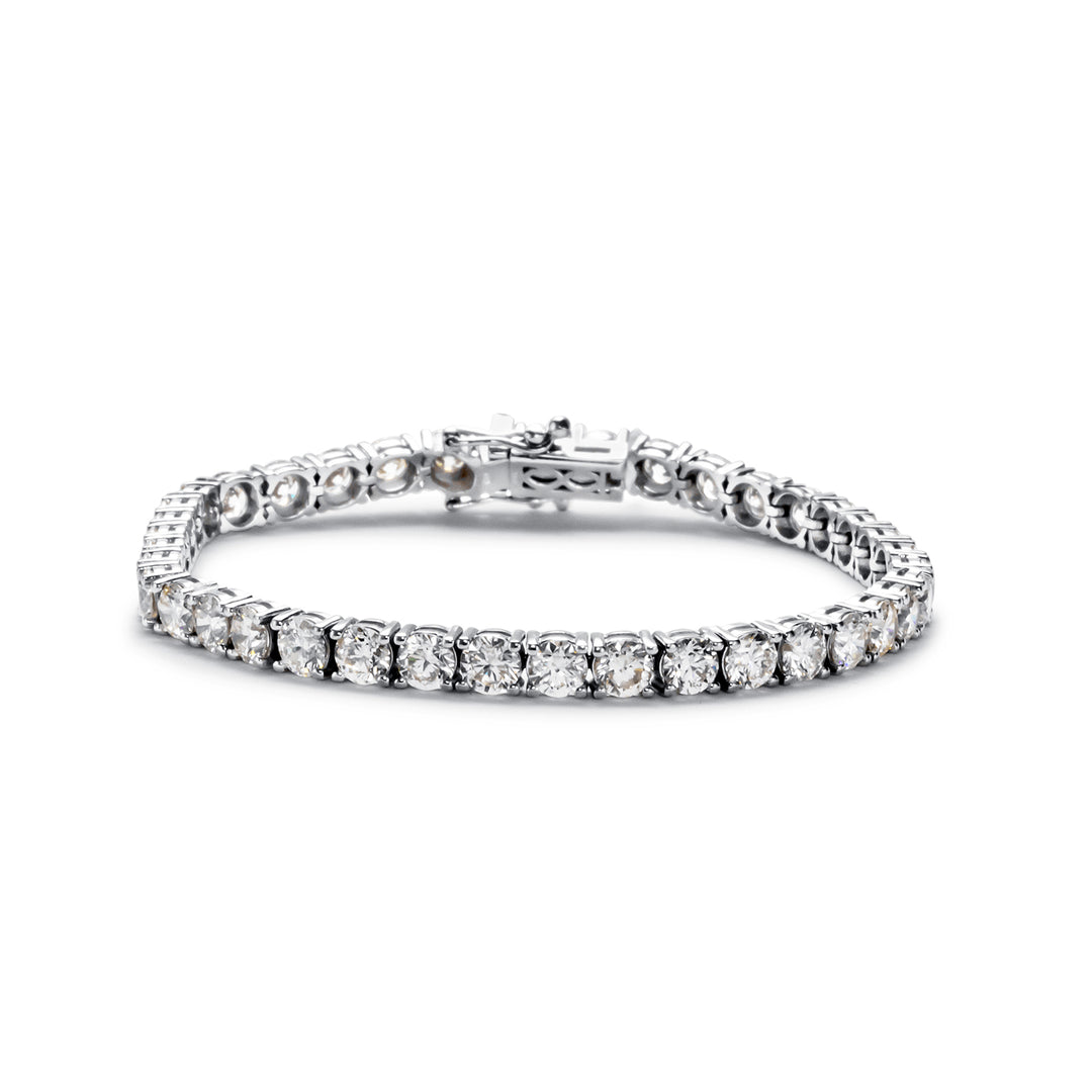 7"" Tennis bracelet with 4-prong set (39) round diamonds.  D12.38ct.t.w.