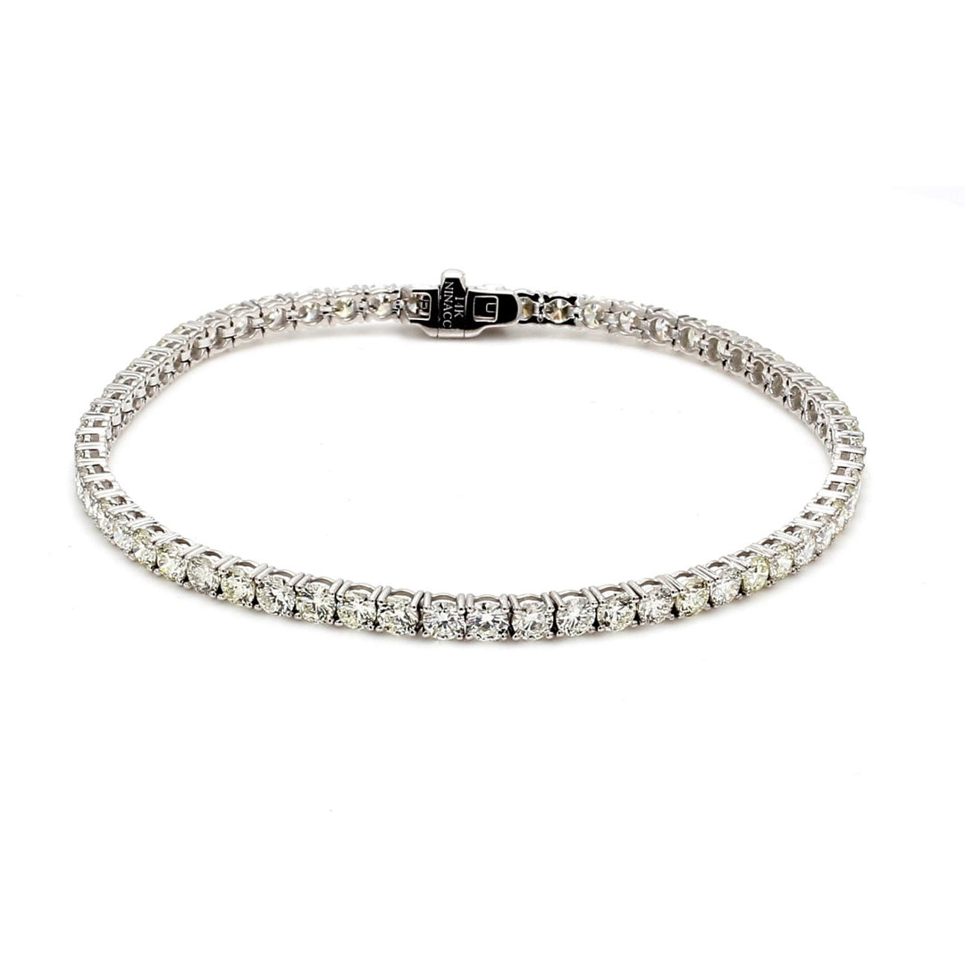 7"" Tennis bracelet with 4-prong basket set (61) round diamonds.  D5.52ct.t.w.