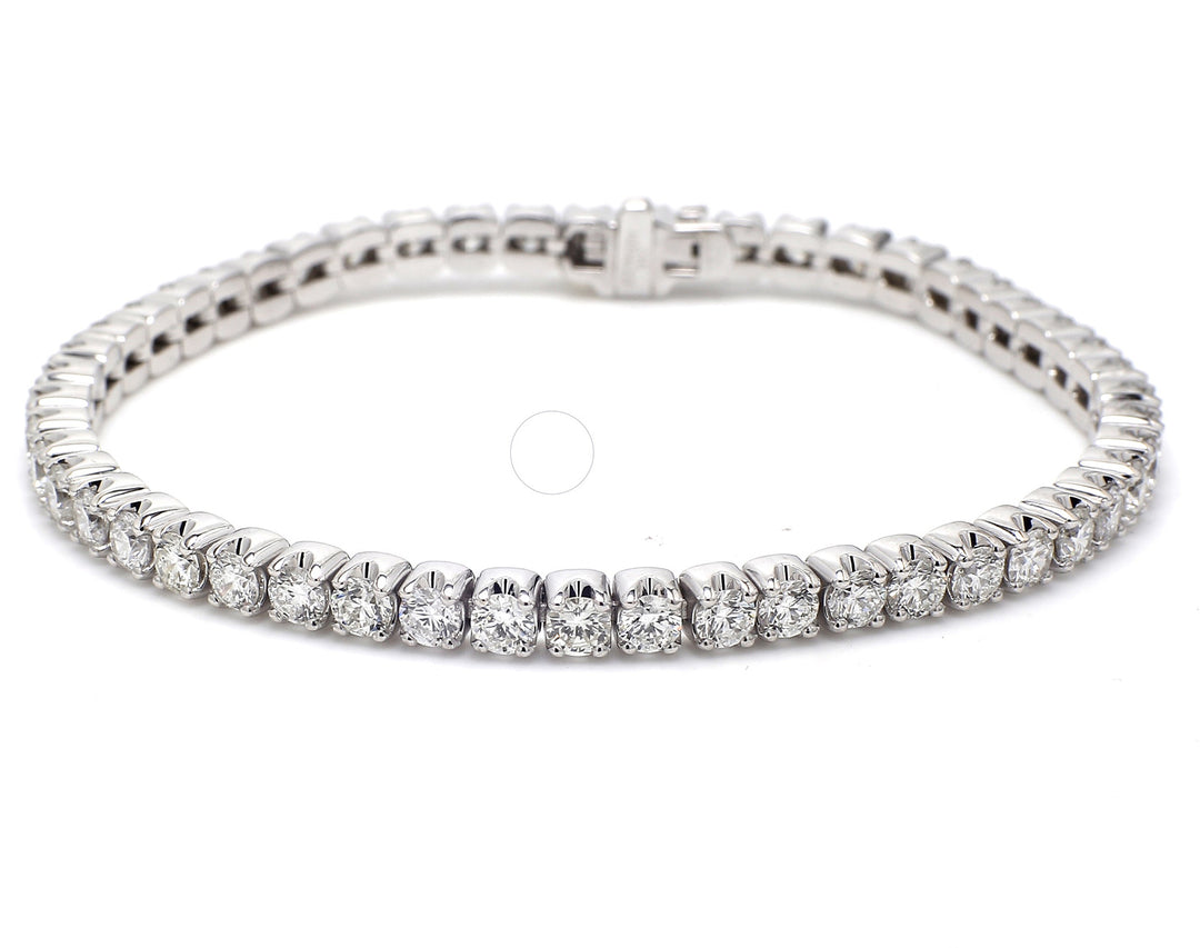 7"" Tennis bracelet with 4-prong set (50) round diamonds.  D7.36ct.t.w.