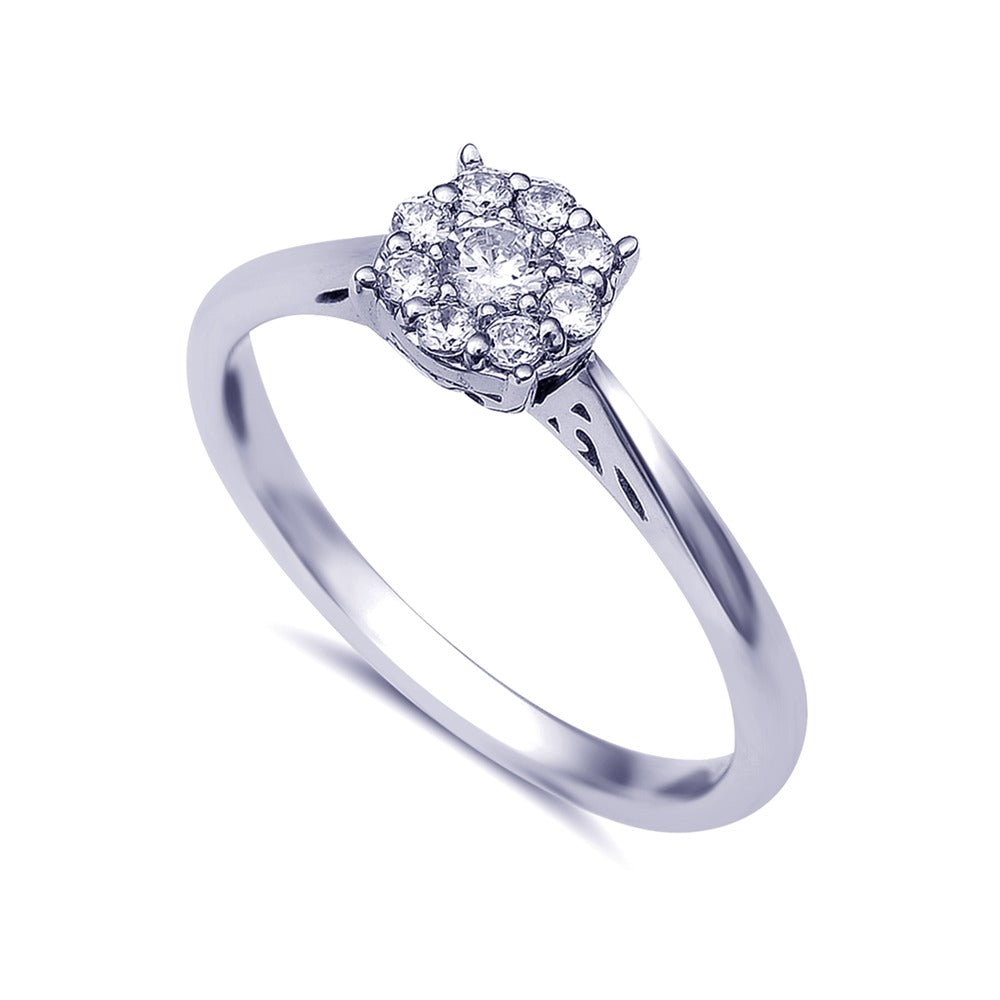 14K  0.25CT  DIAMOND  RING