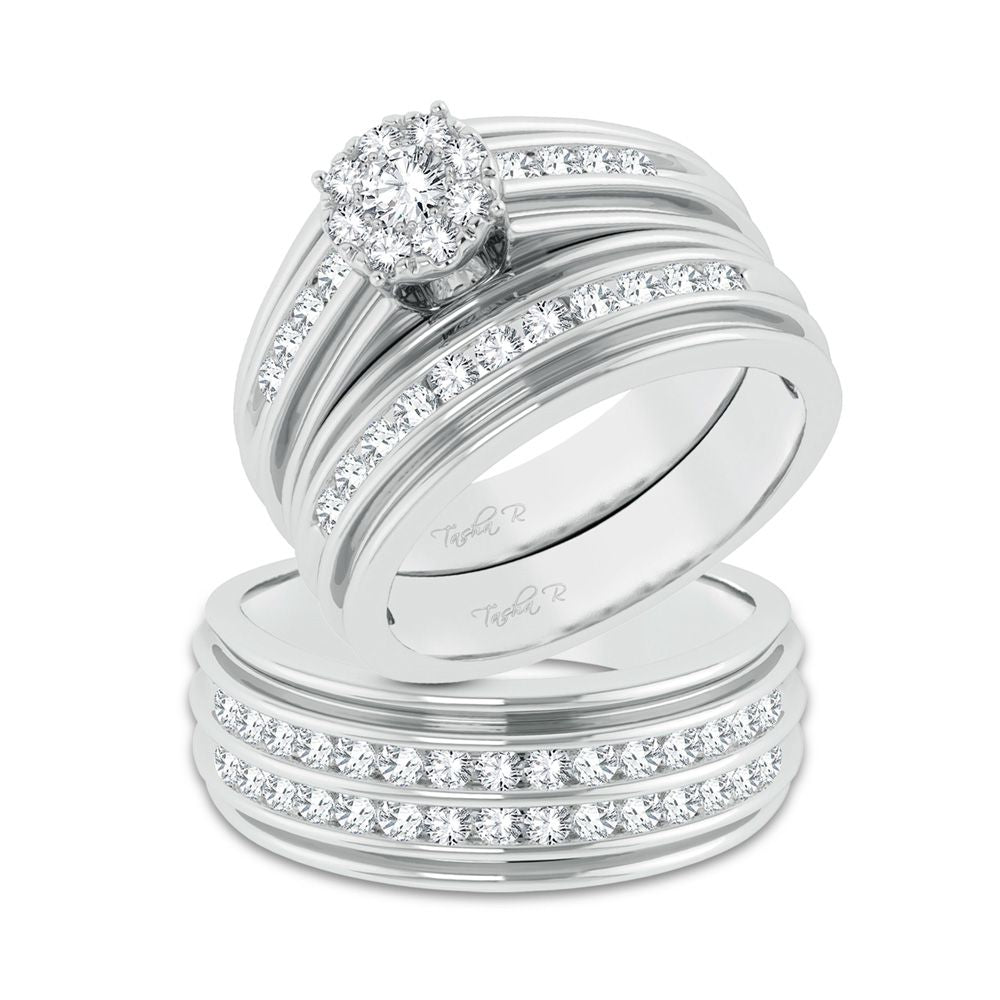 14k  0.86ct Diamond Trio Set