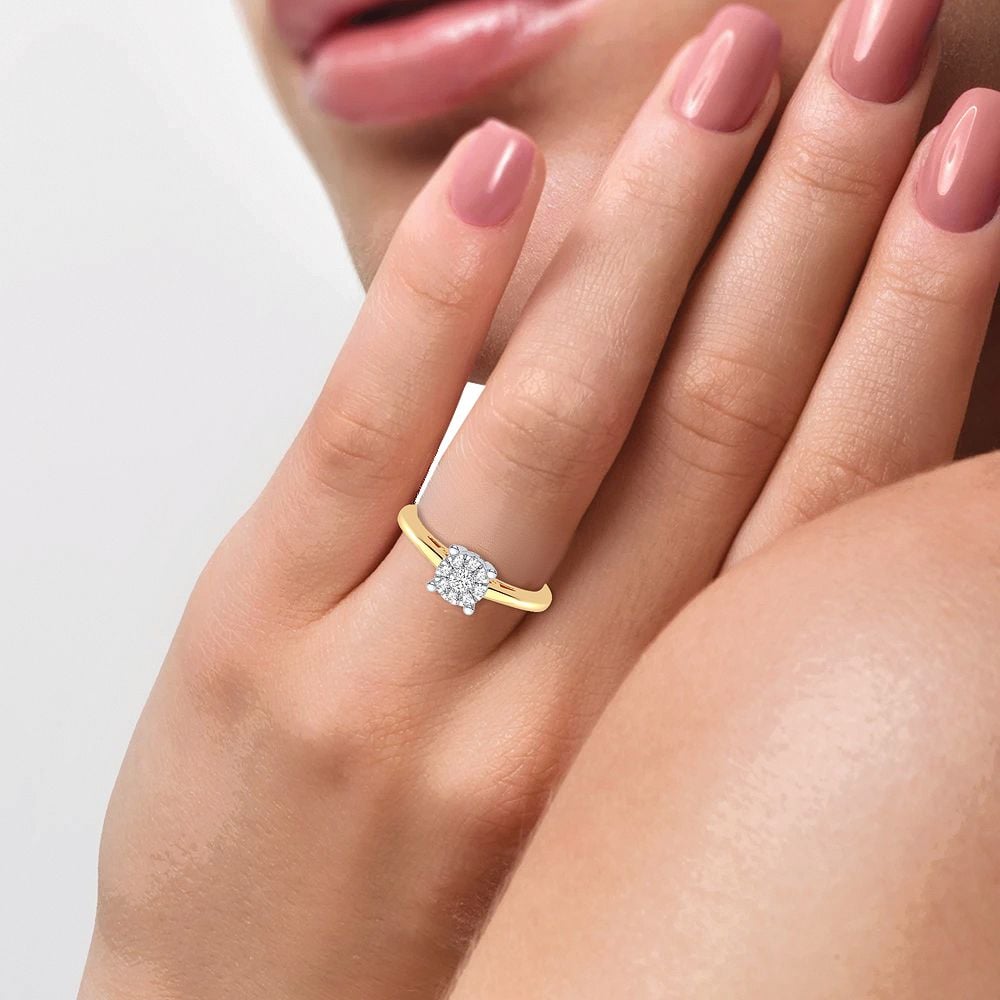 10K 0.10CT Diamond Ring