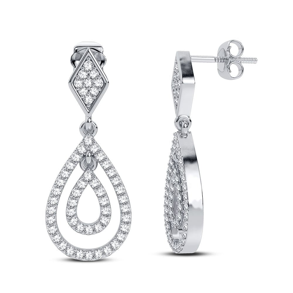 14K 0.29CT DIAMOND EARRING