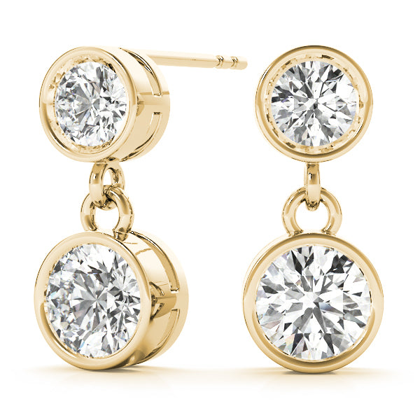 14K Yellow Gold 1/4 ct tw All Studs & Stud Mounts Diamond Earring