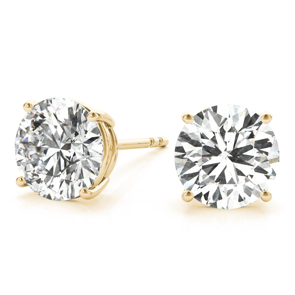 14K Yellow Gold 3/8 ct tw All Studs & Stud Mounts Diamond Earring
