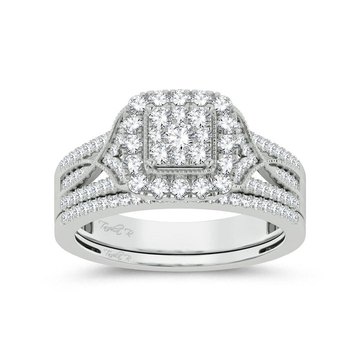 14K 0.78ct Diamond Bridal Ring