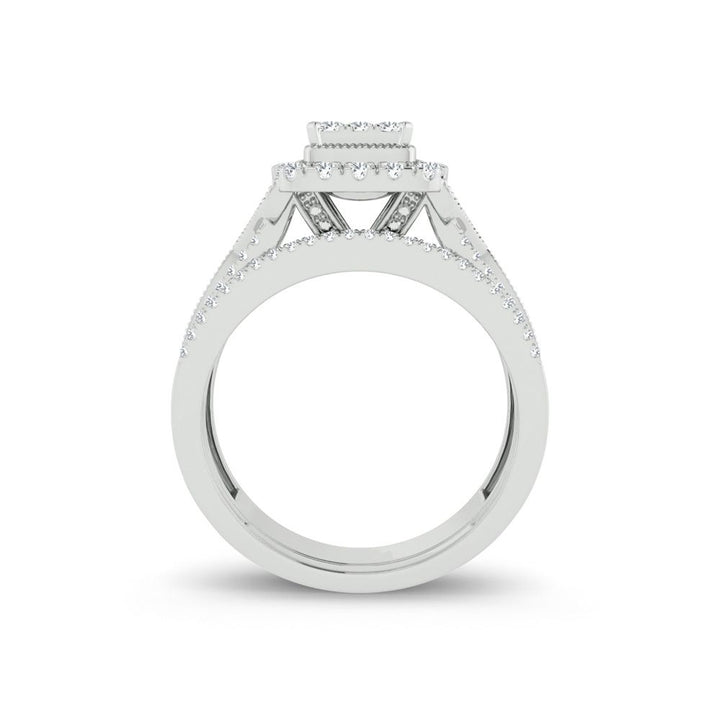 14K 0.78ct Diamond Bridal Ring