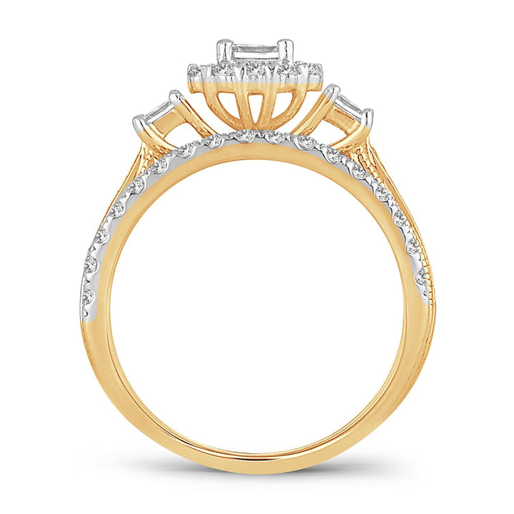 14K 1.00CT DIAMOND BRIDAL RING