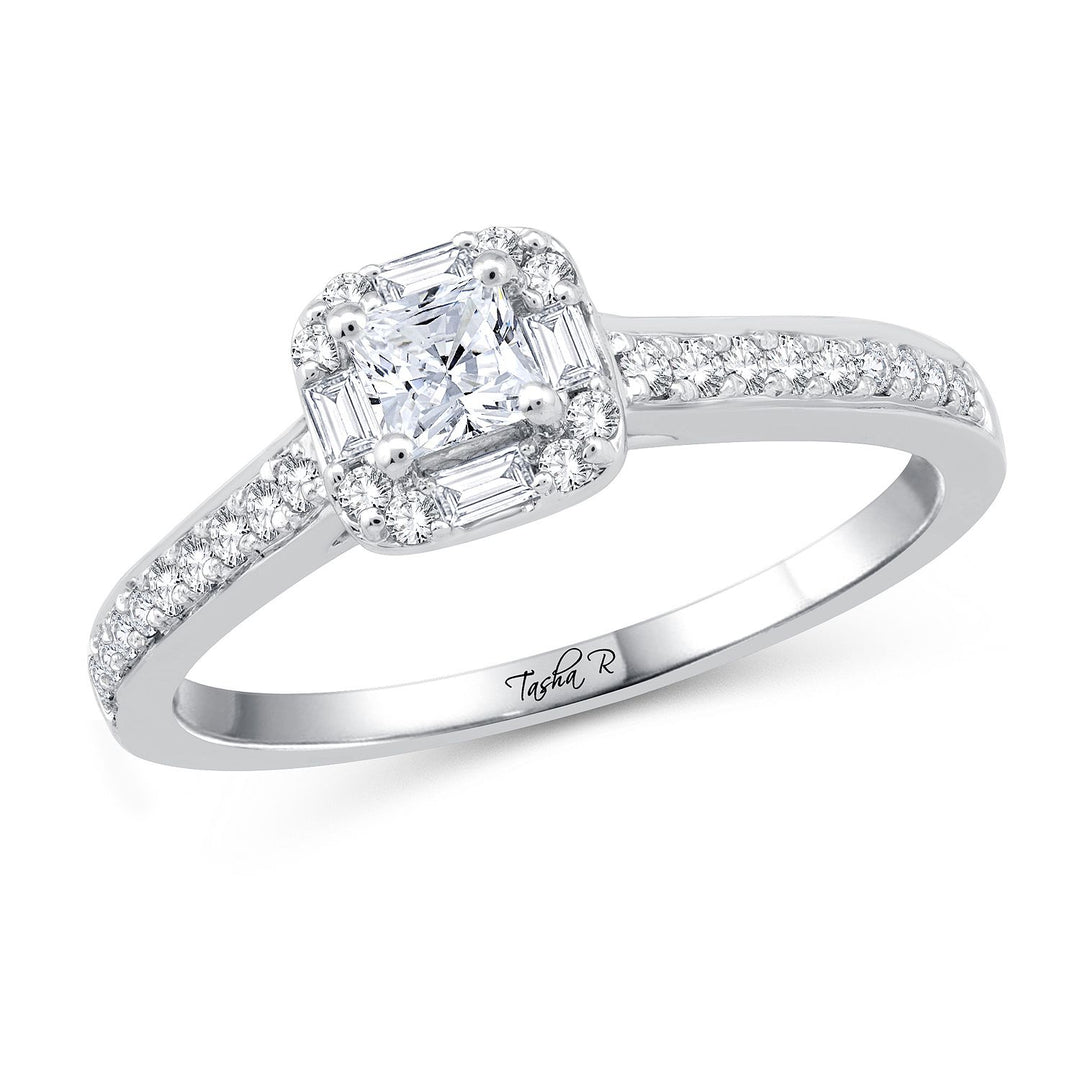 PLATINUM 0.52CT Diamond RING