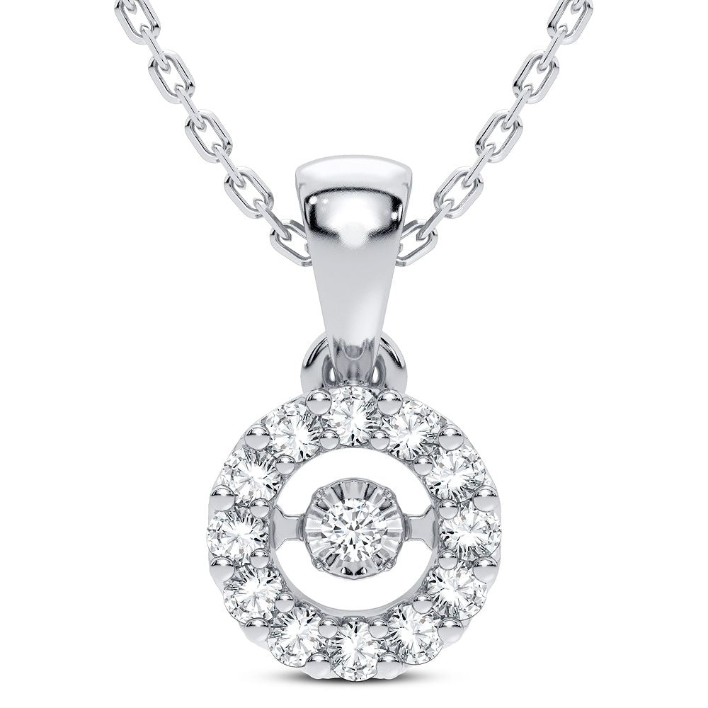 14K 0.12CT DIAMOND PENDANT
