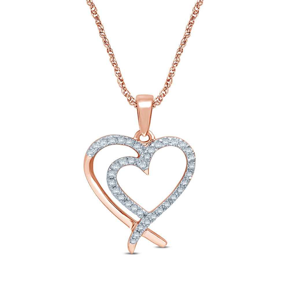 10K 0.20CT Diamond Pendant