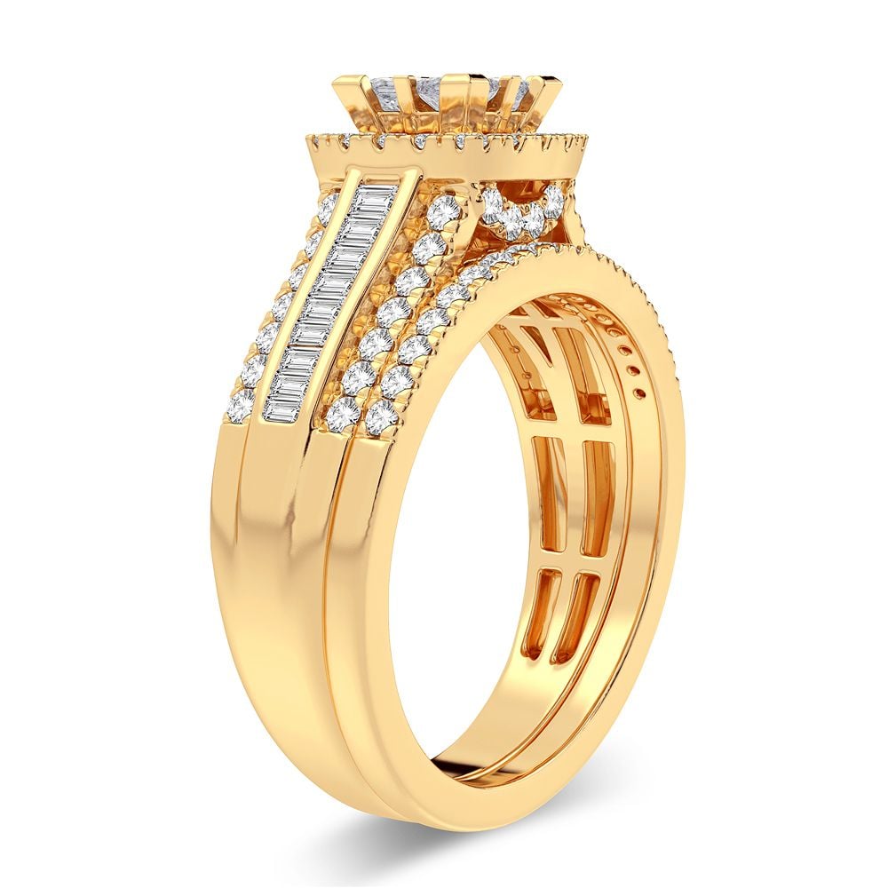 14K 1.00CT Diamond Bridal Ring