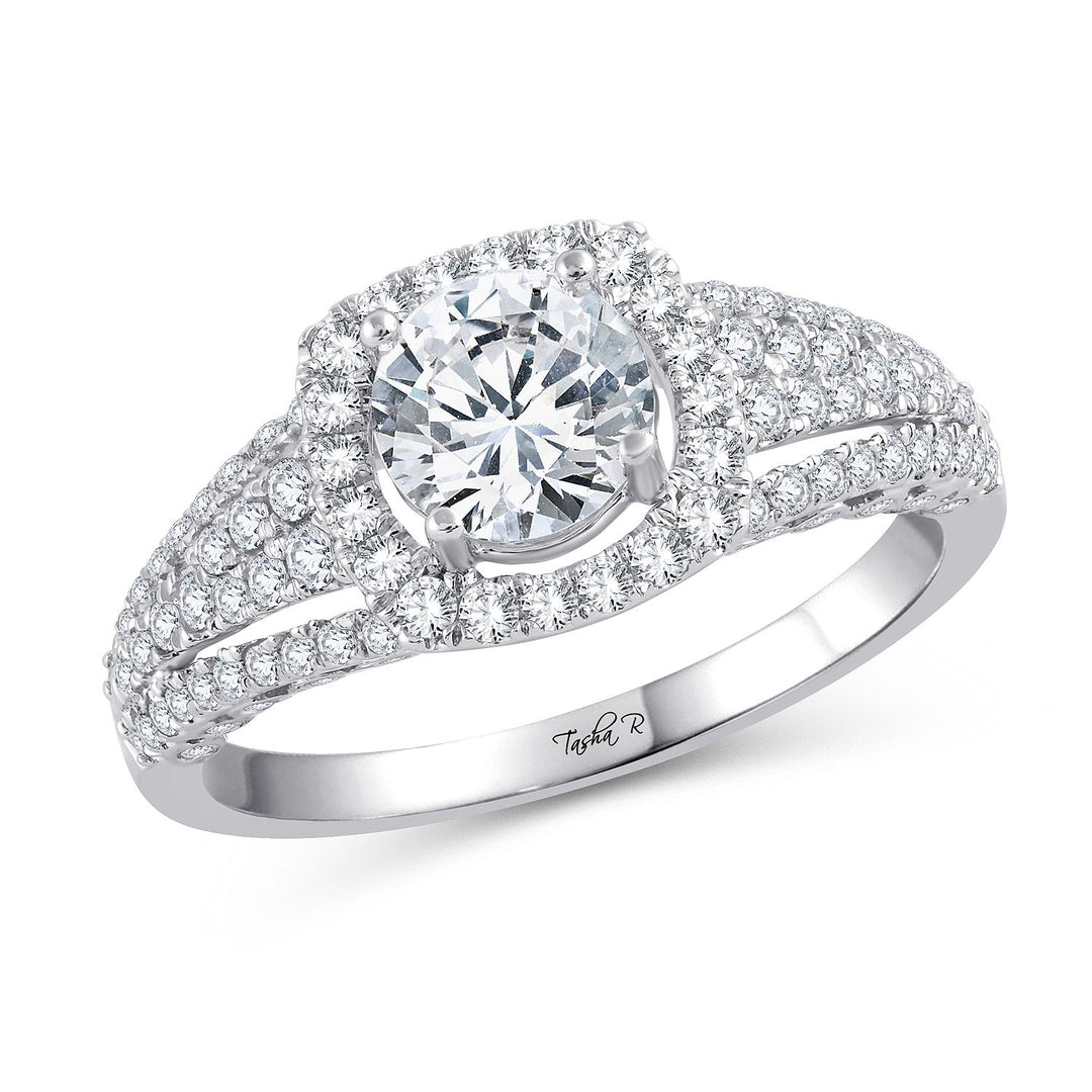 14K 0.64CT Diamond SEMI MOUNT RING