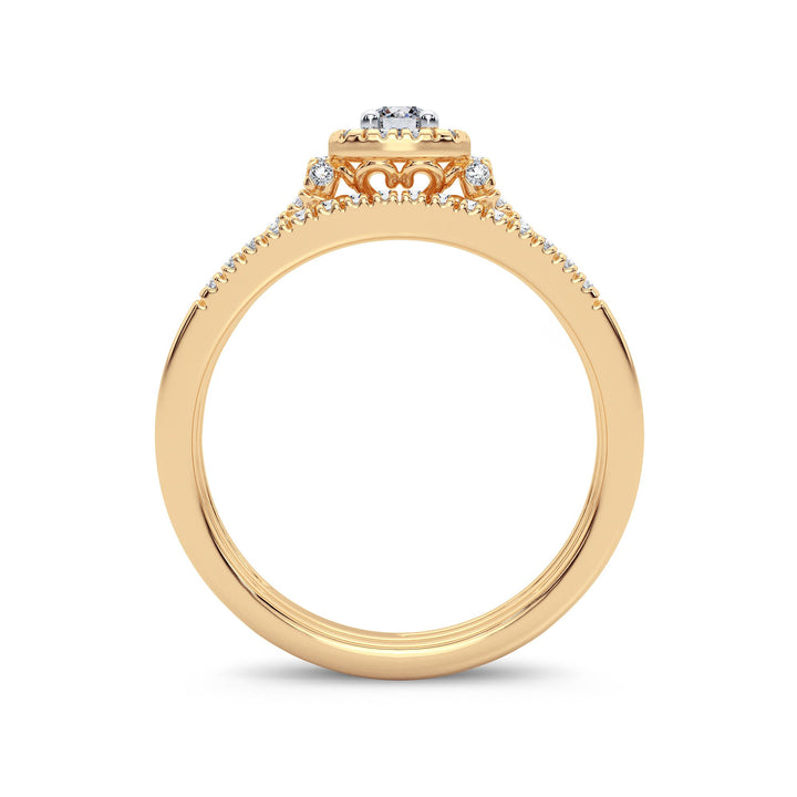 14K 0.33CT Diamond Bridal Ring