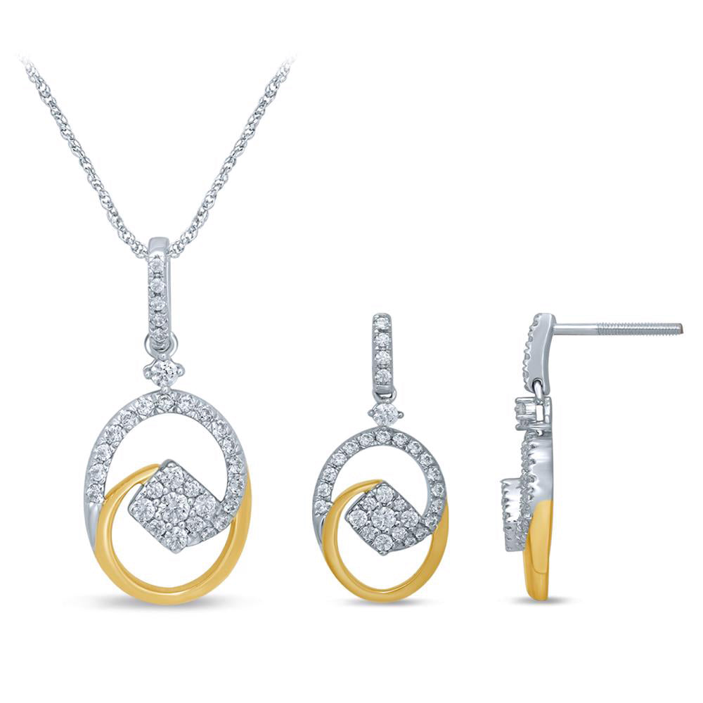14K 0.83CT Diamond EARR