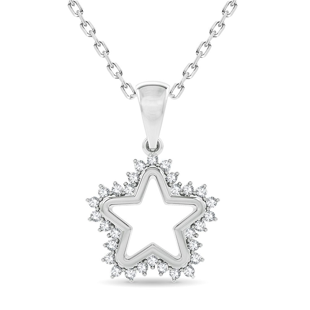 10K 0.20CT Diamond Pendant