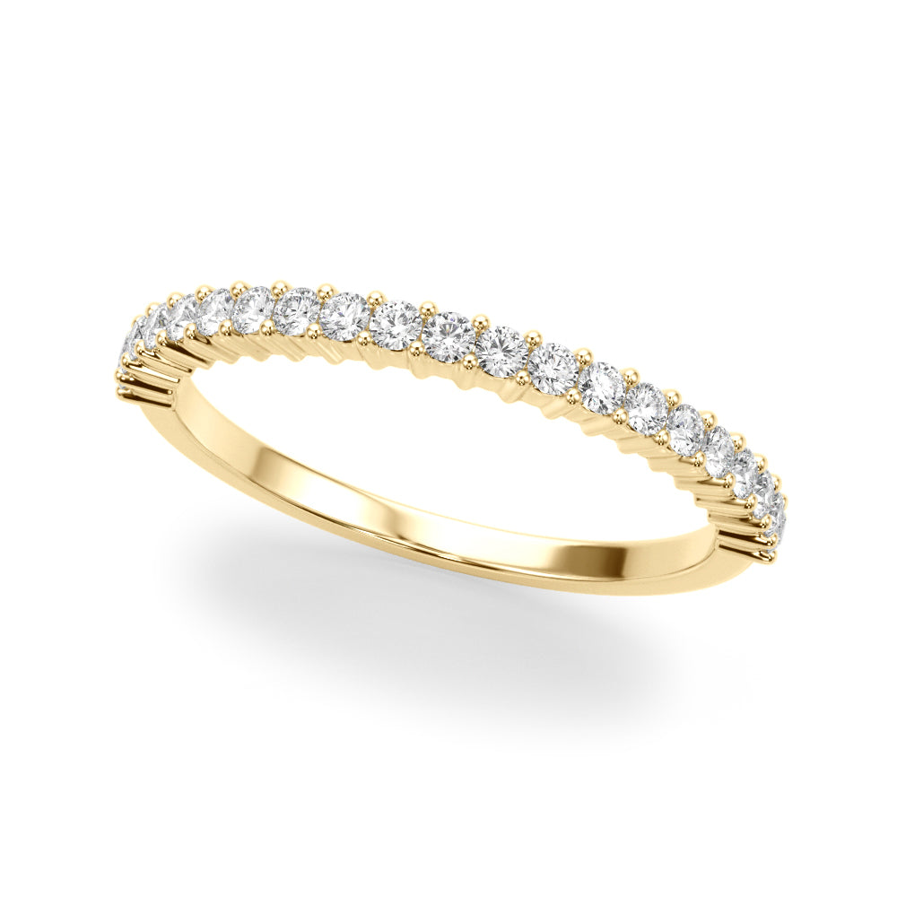14-Diamond 18K Yellow Gold Wedding Ring