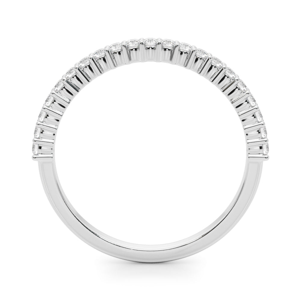 18K White Gold Lab Diamond Wedding Band