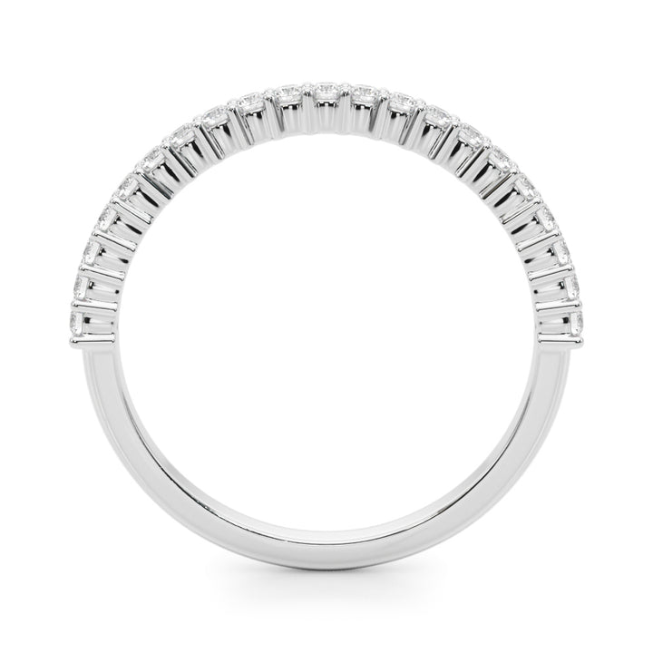 White Platinum 14-Diamond Wedding Ring