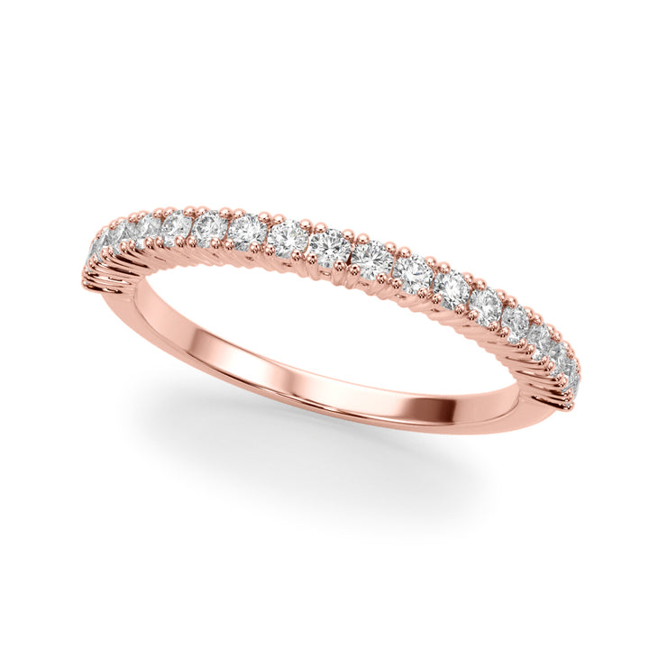 Rose Gold Lab Diamond Wedding Ring