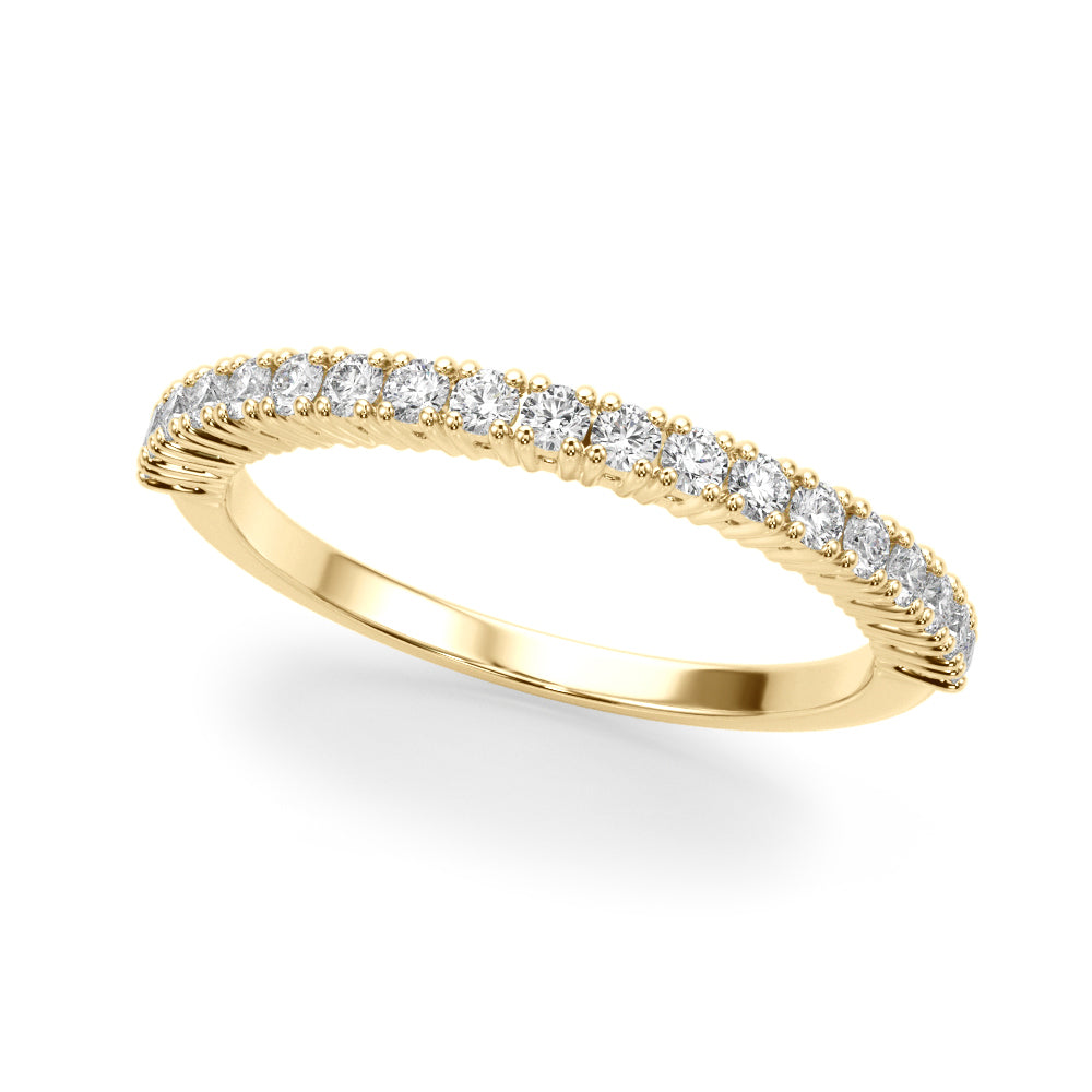 18K Yellow Gold Lab Diamond Wedding Ring