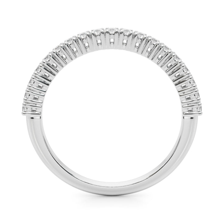 White Platinum 15-Diamond Wedding Ring