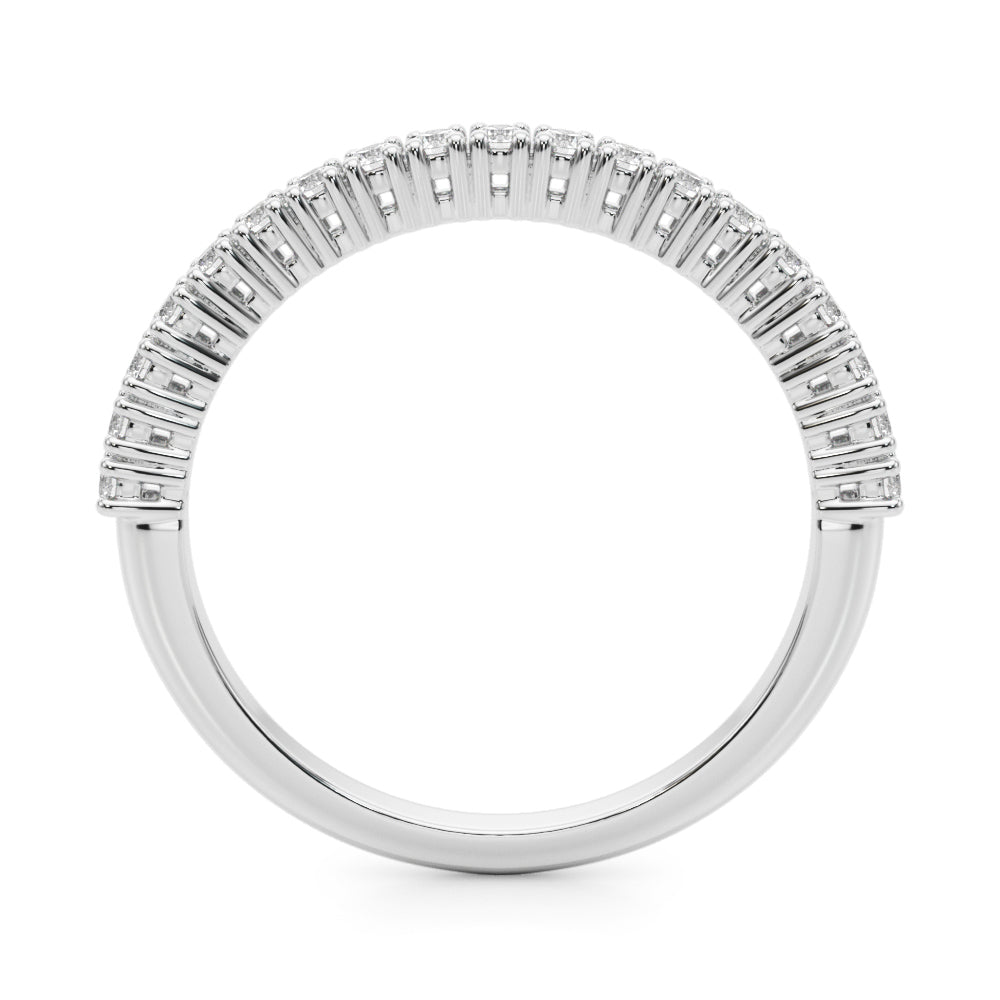 Brilliant 18K White Gold Lab Diamond Wedding Ring