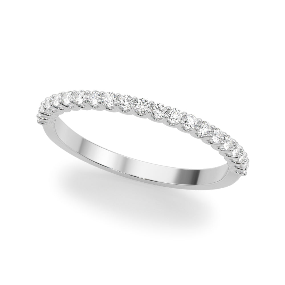 White Platinum 14-Stone Diamond Wedding Ring