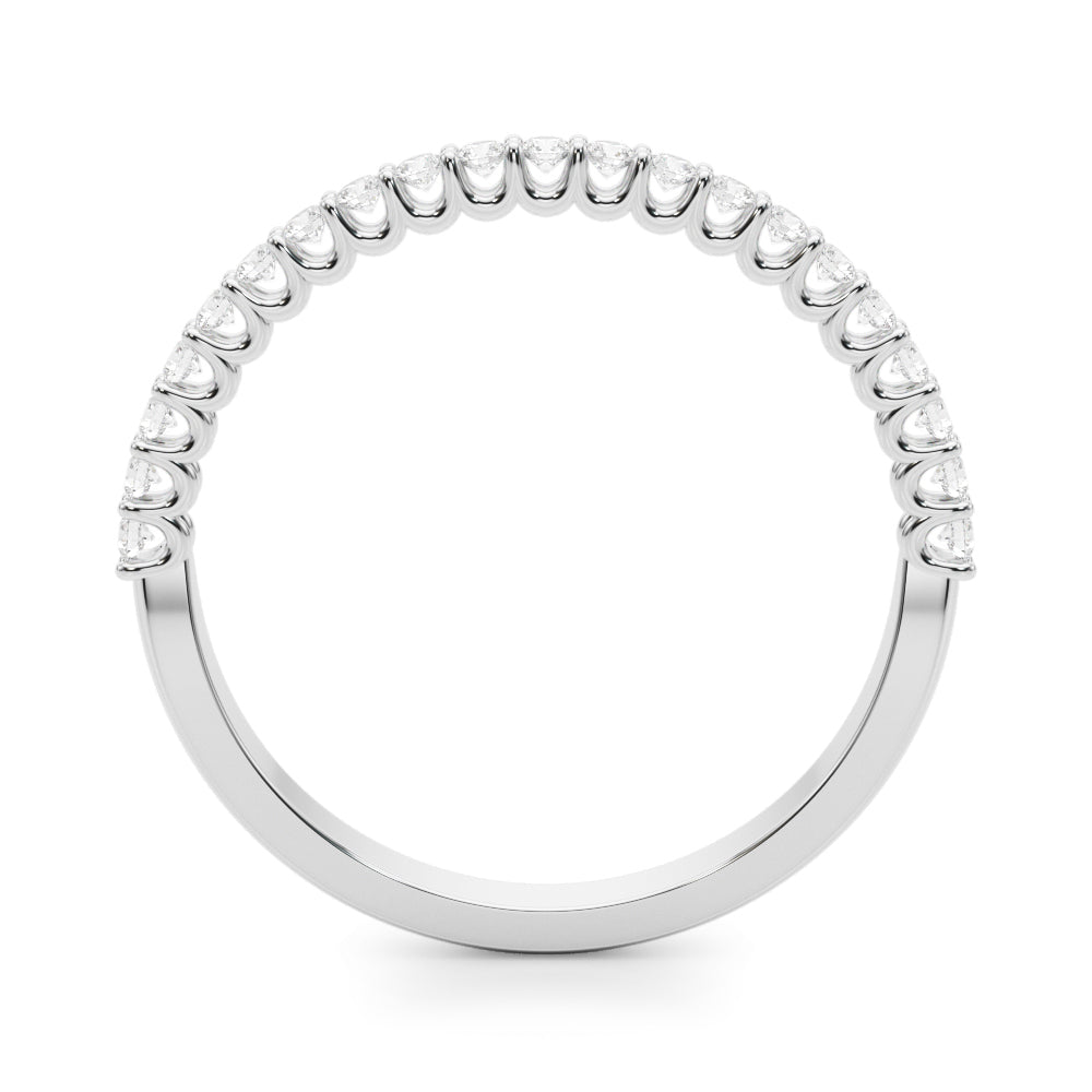 White Platinum 14-Stone Diamond Wedding Ring
