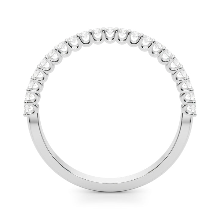 18K White Gold Lab Diamond Wedding Band