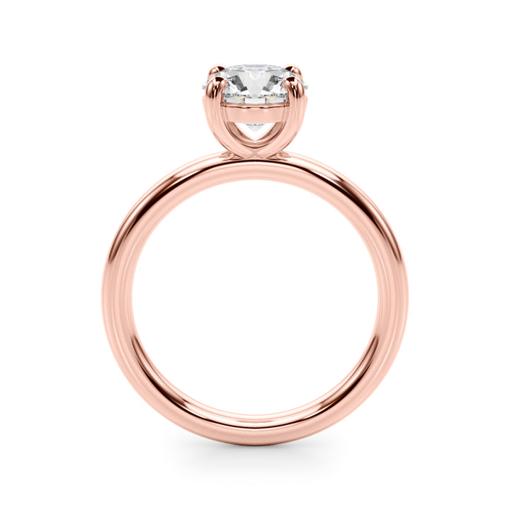 Rose Gold 1CT Lab Diamond Solitaire Ring