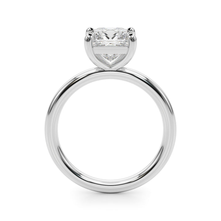 Princess Cut Lab Diamond Solitaire in 14K White Gold