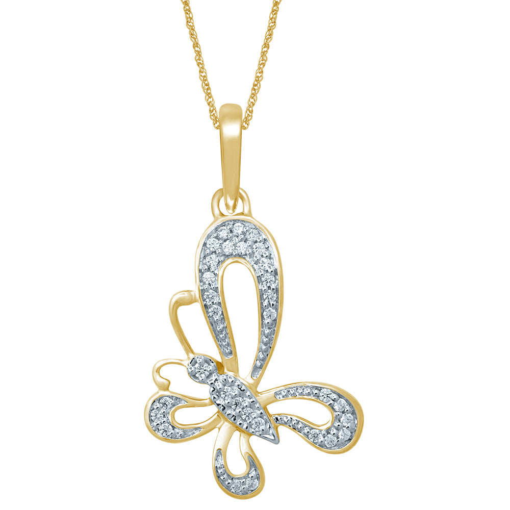10K 0.10CT Diamond Pendant