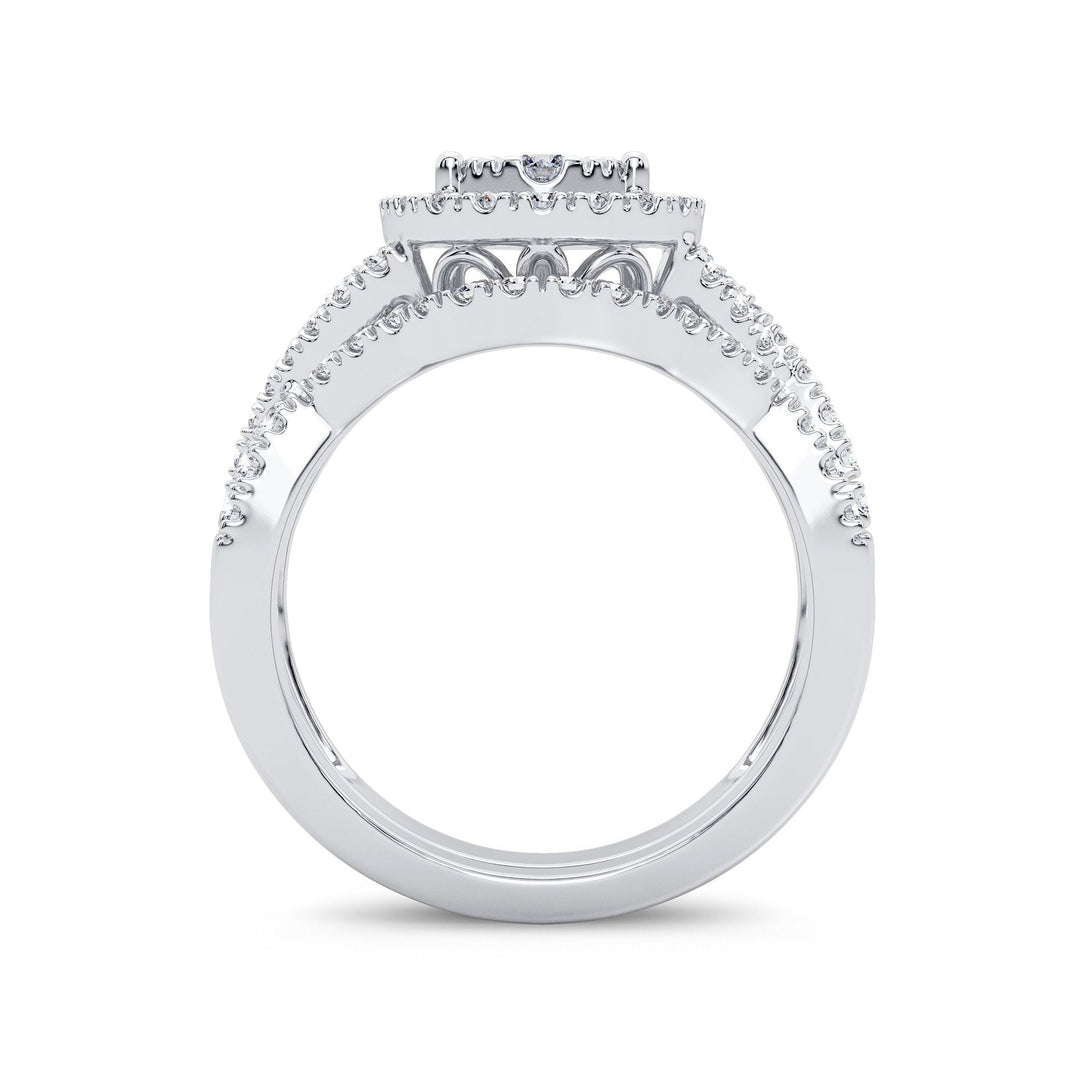 14K 1.00CT Diamond Bridal Ring