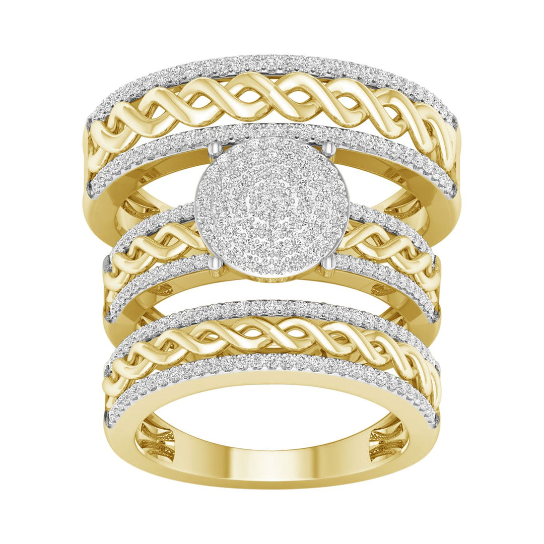 10K 0.60CT DIAM TRIO SET