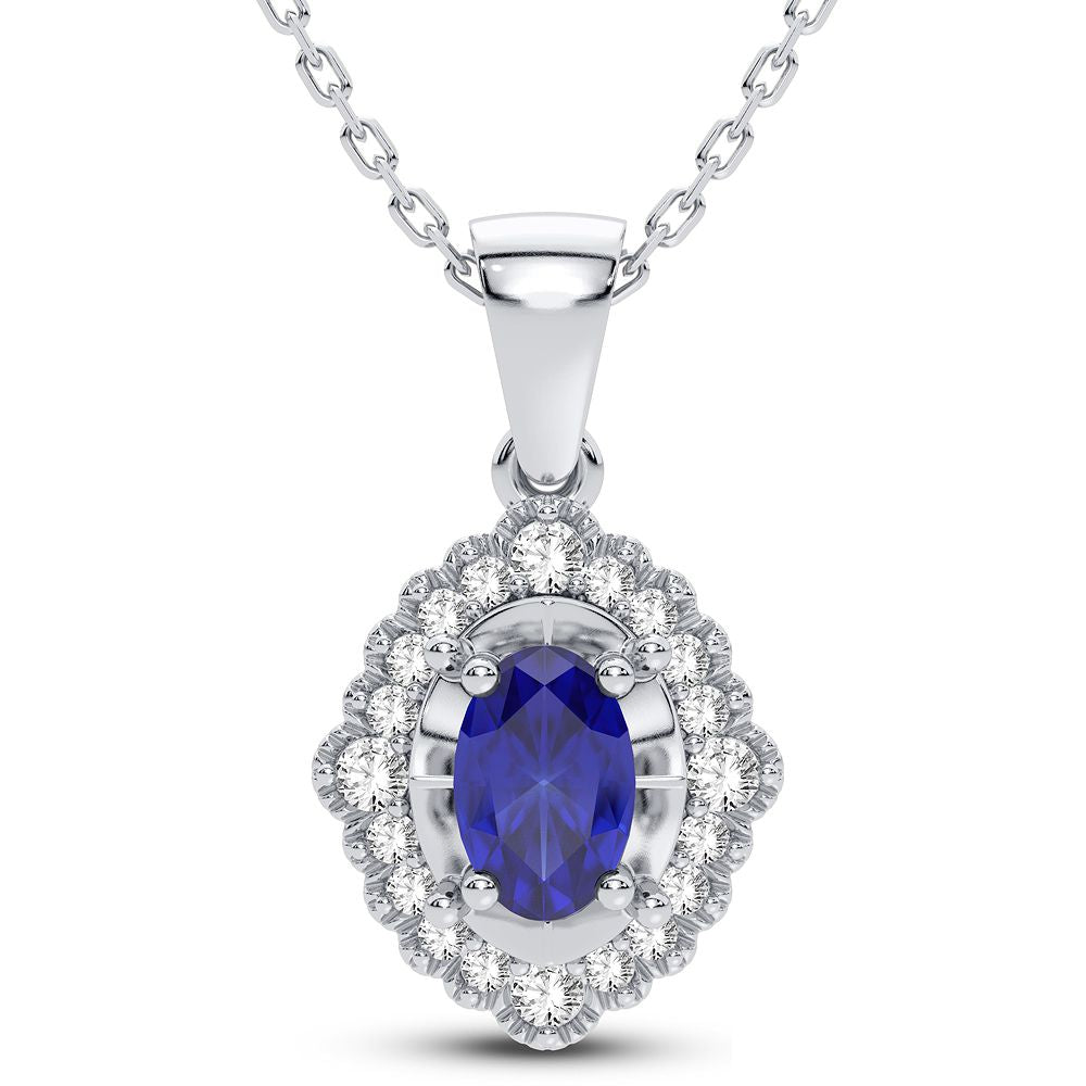 14K 0.12CT Diamond Pendant