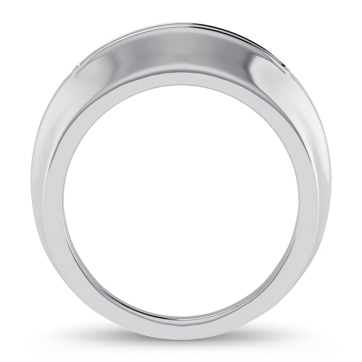 14K 0.25CT DIAMOND MEN'S BAND