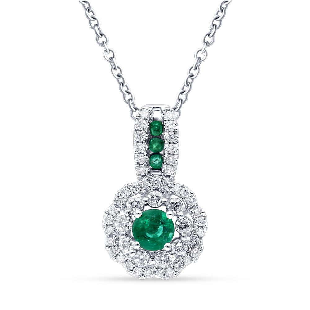 14K 0.35CT Diamond Pendant