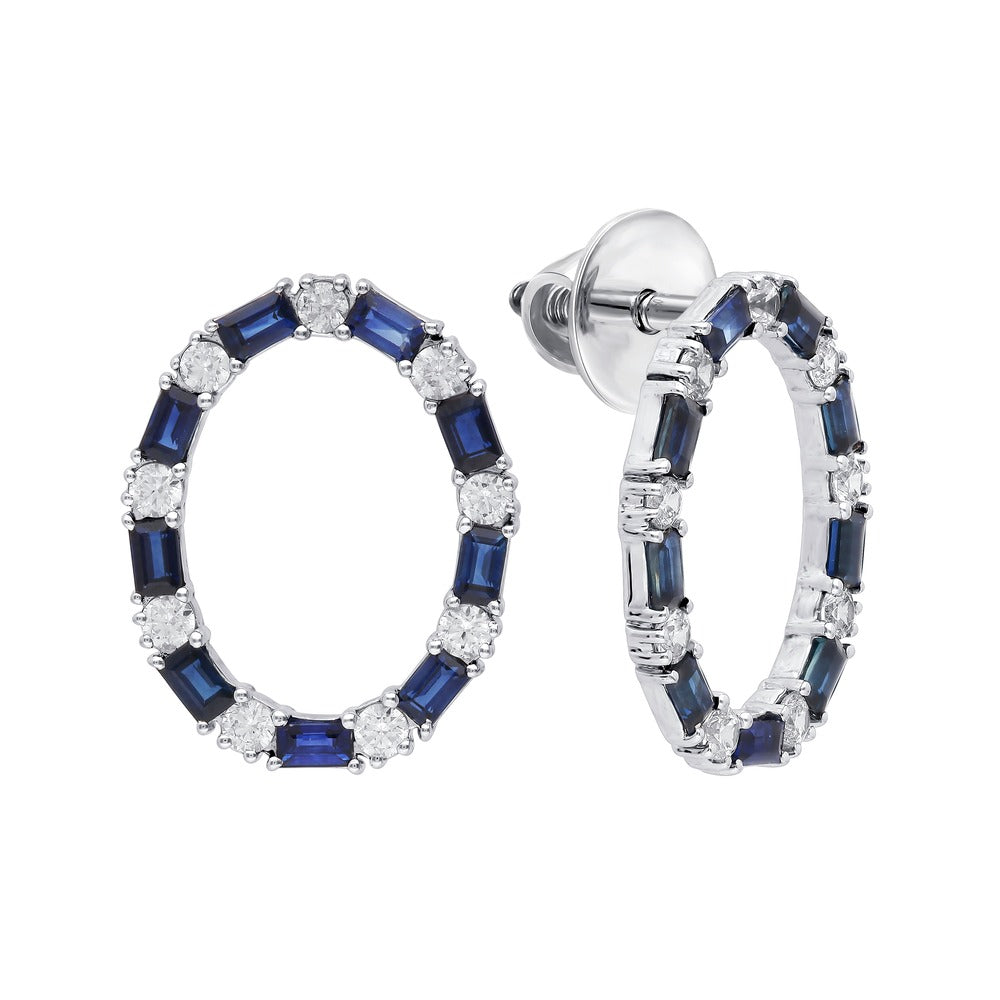 14K 0.81CT Diamond Earring