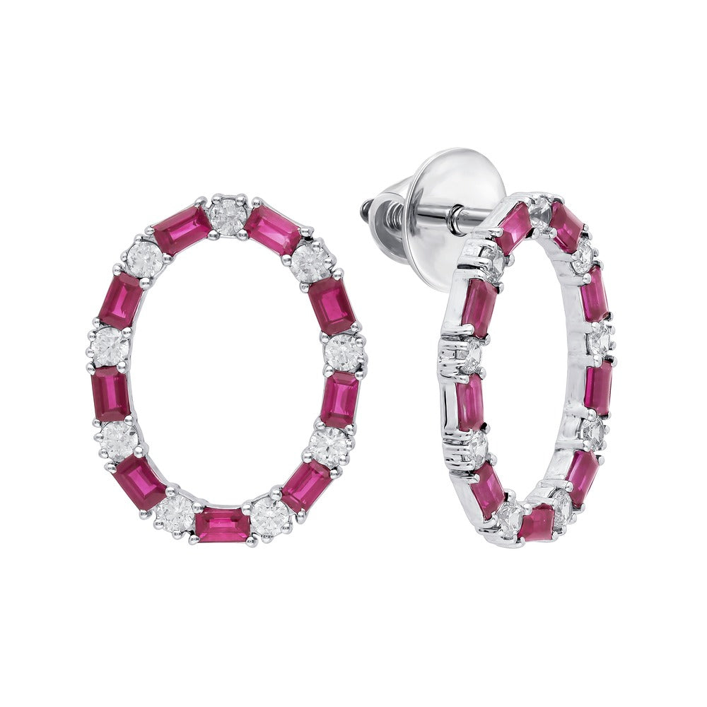 14K 0.81CT Diamond Earring