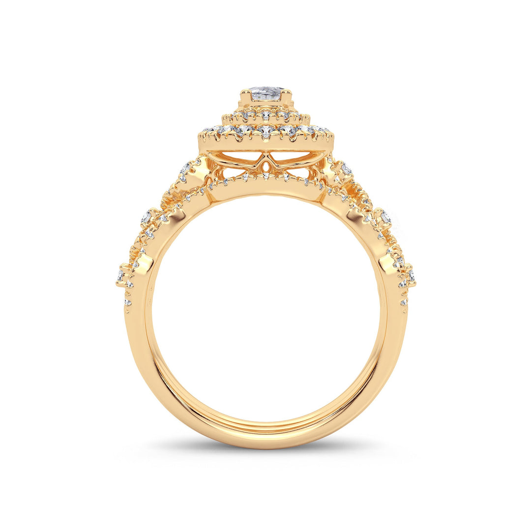 14K 1.00CT Diamond Bridal Ring