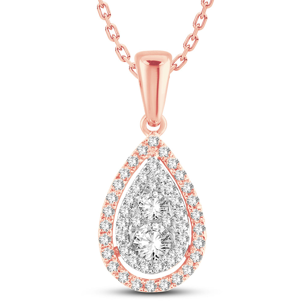 14K  0.40CT  Diamond  Pendant