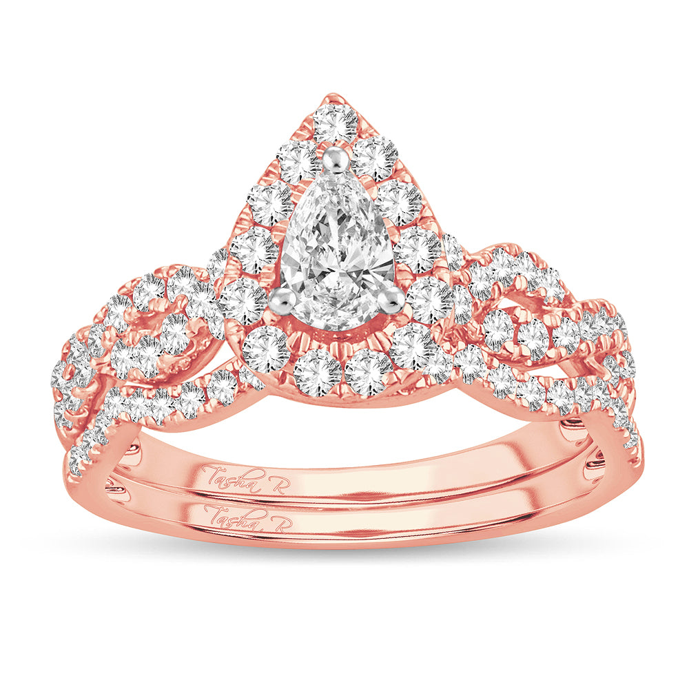 14K  1.40CT  DIAMOND  BRIDAL  RING