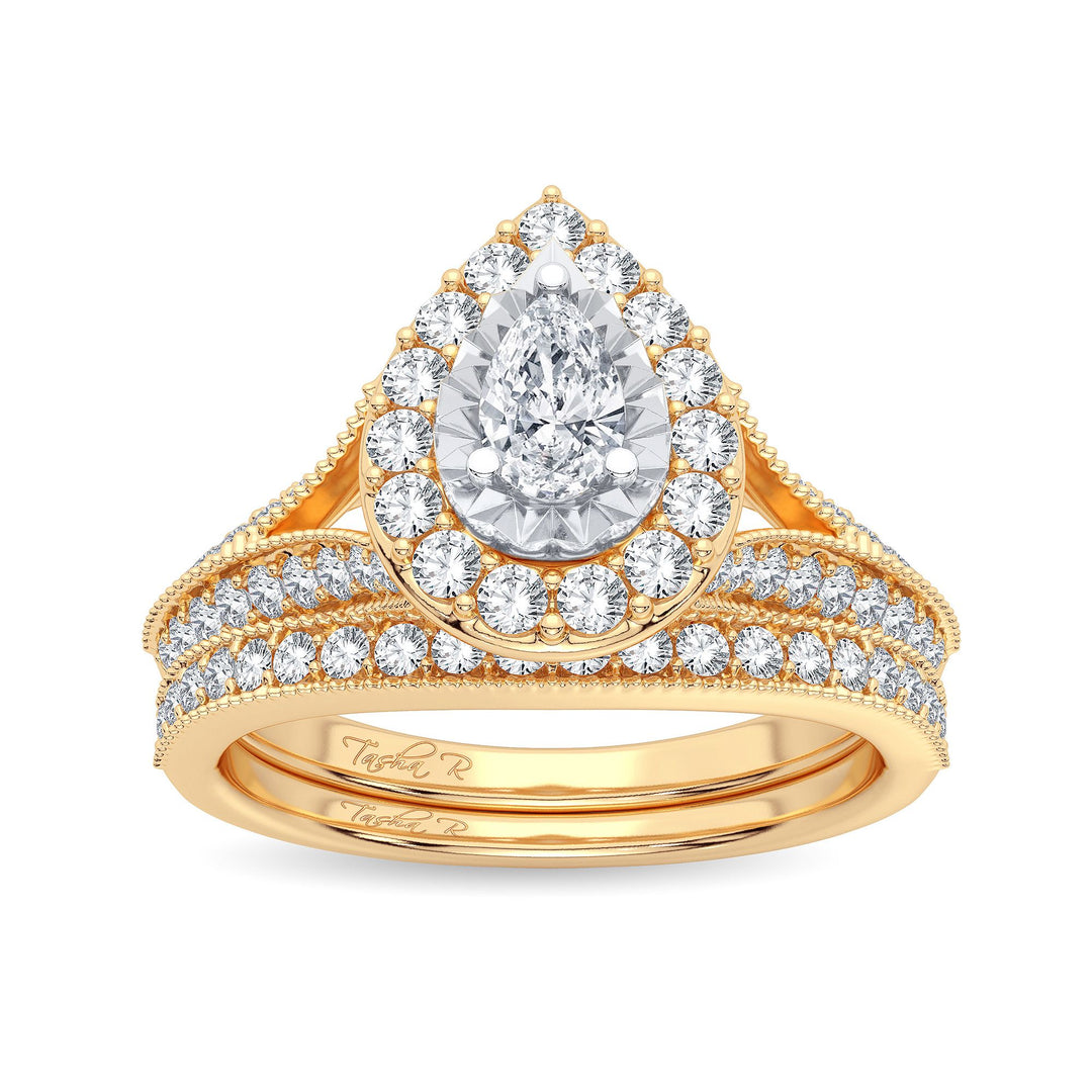 14K 0.96CT Diamond Bridal Ring