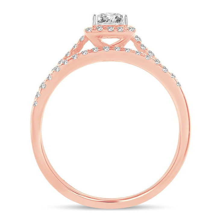 14K  1.00CT  DIAMOND  BRIDAL  RING
