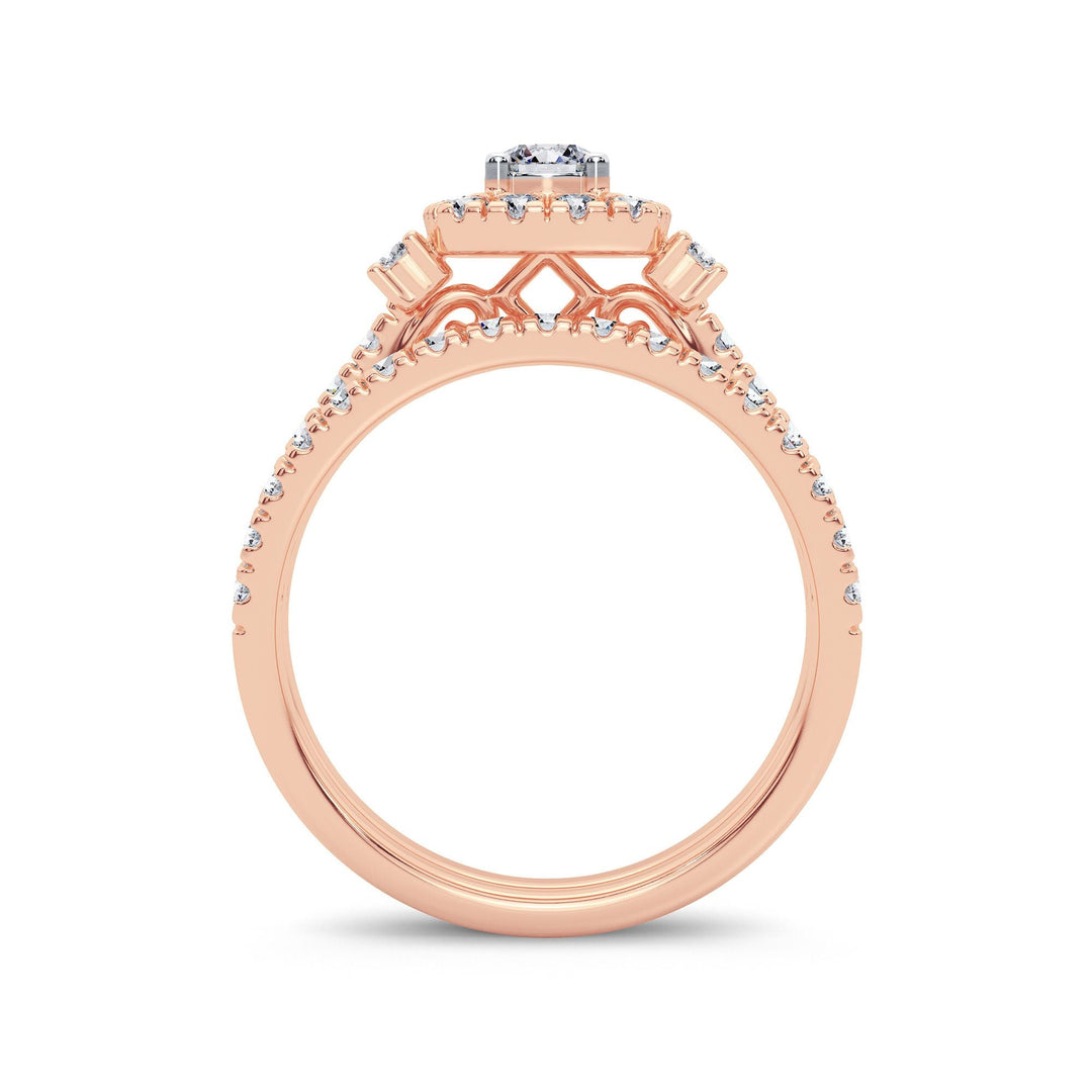14K 1.00CT Diamond Bridal Ring