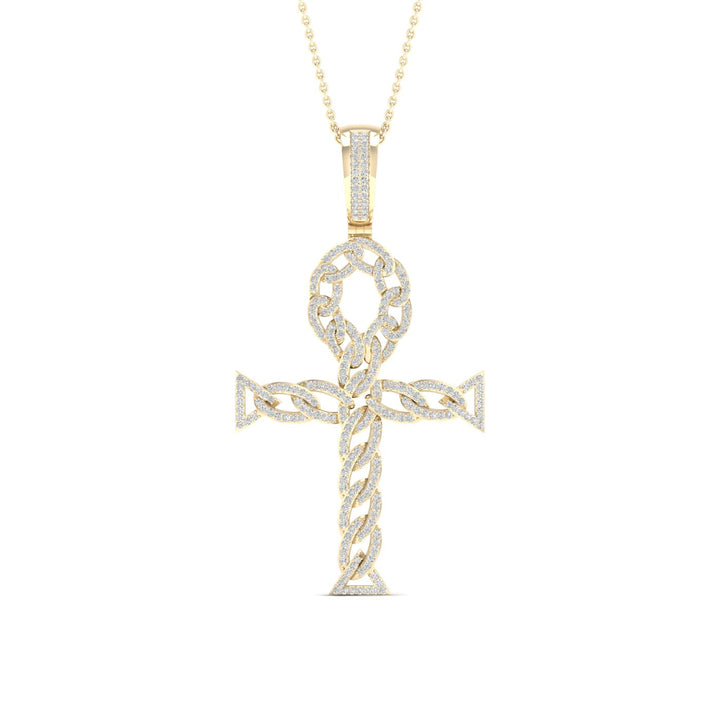 10K 0.70CT Diamond Pendant