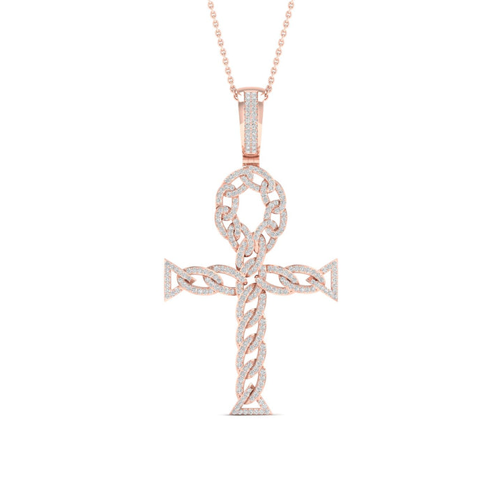 10K 0.70CT Diamond Pendant